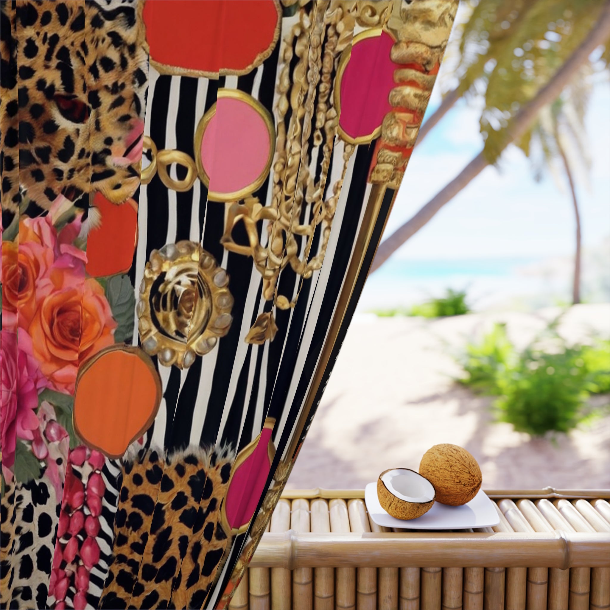 L'Kole Window Curtains- She Roars Collection  (1 Piece)