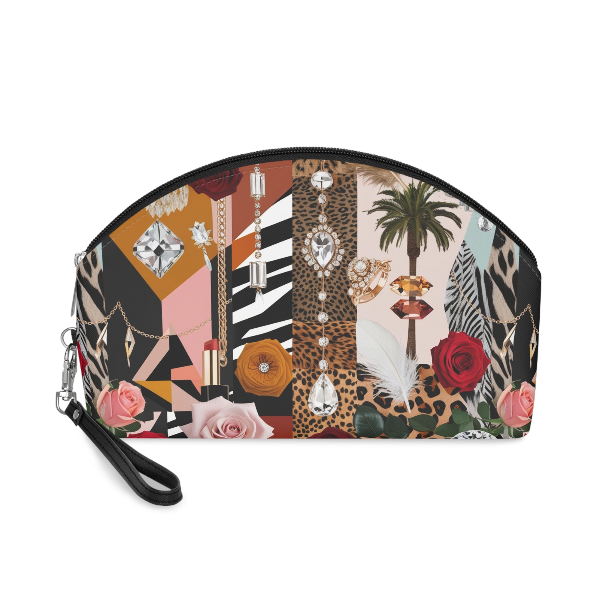L'Kole Untamed Luxe Animal Pattern Cosmetic Pouch-Makeup Bag