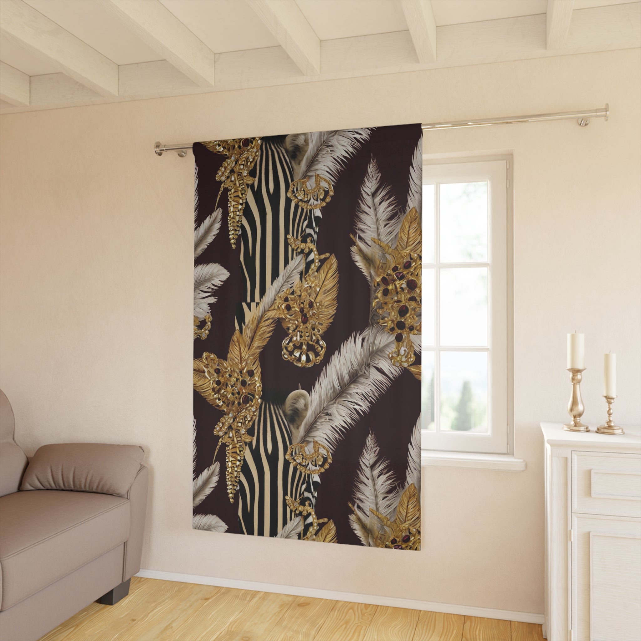 L'Kole Window Curtains - She Roars Collection (1 Piece)