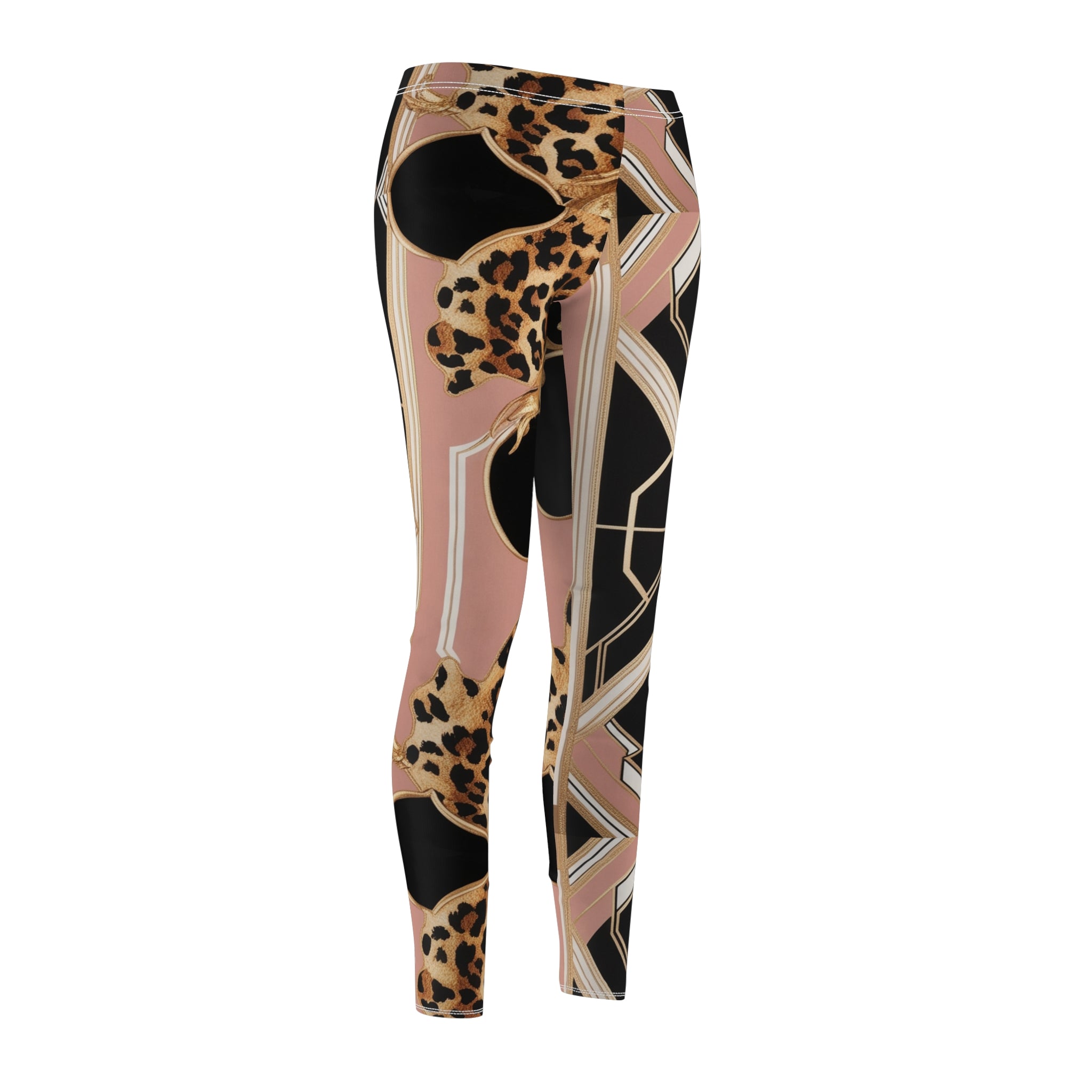 LN&Co Chic Leggings Signature I-  Leopard & Geometric Design for Everyday Wear