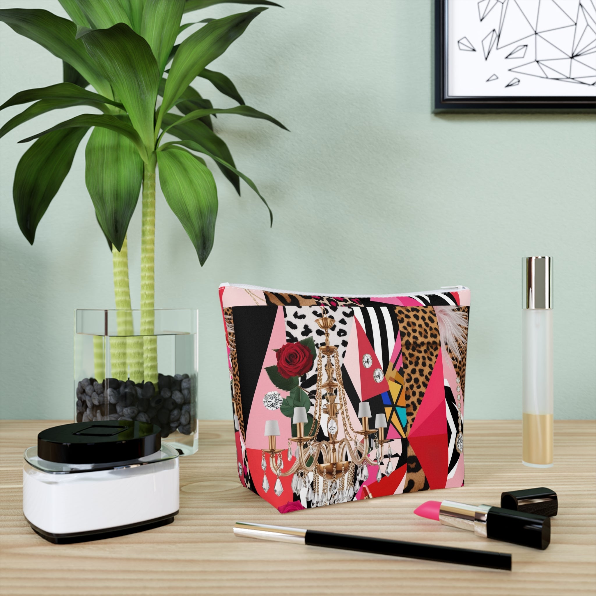 L'Kole Electric Glam Neon-Colored Makeup Bag