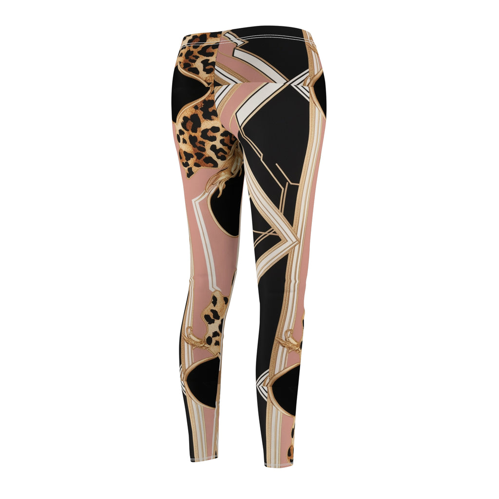 LN&Co Chic Leggings Signature I-  Leopard & Geometric Design for Everyday Wear
