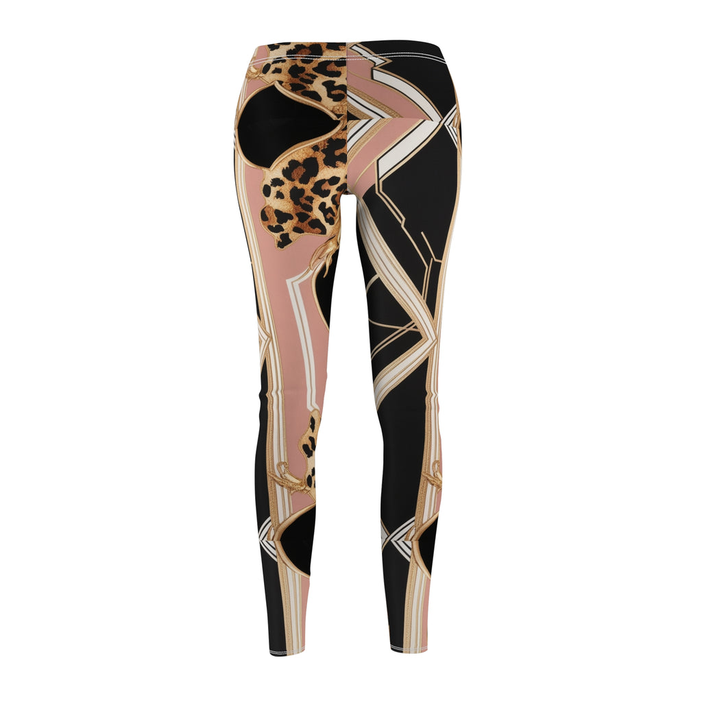 LN&Co Chic Leggings Signature I-  Leopard & Geometric Design for Everyday Wear
