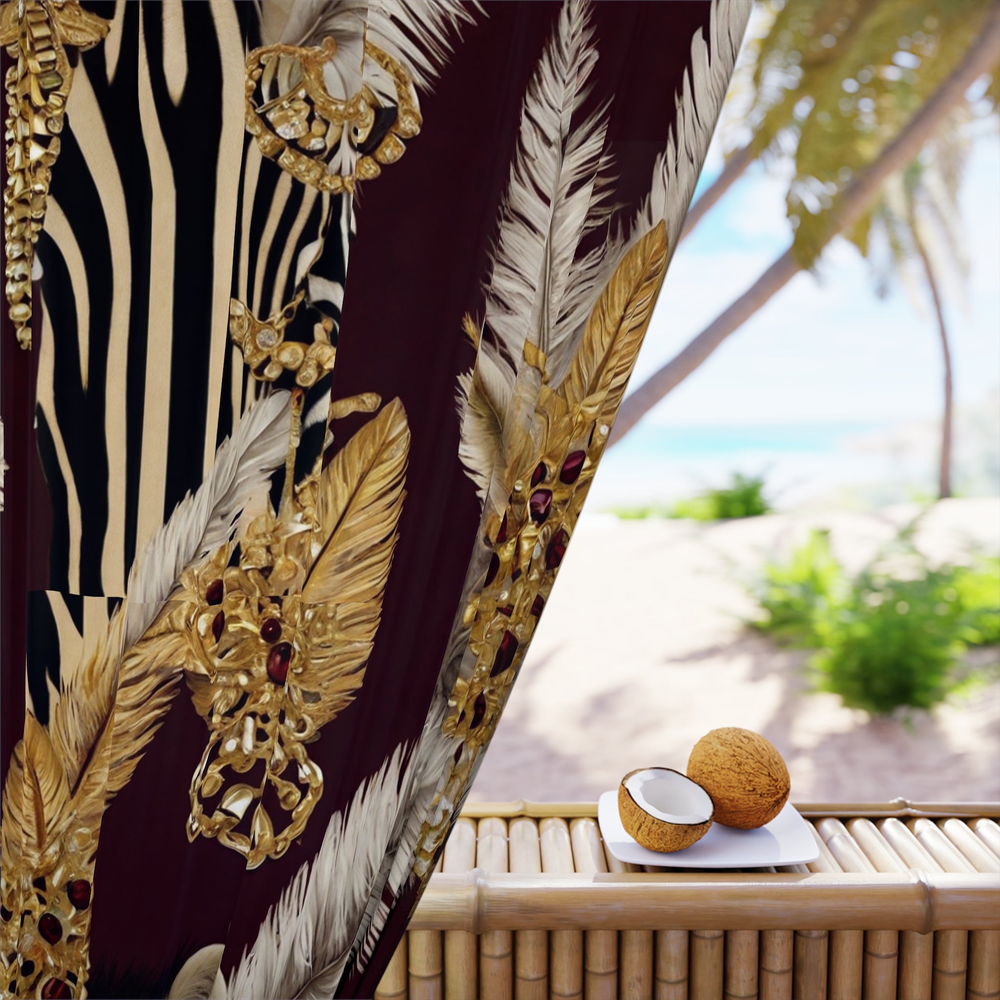 L'Kole Window Curtains - She Roars Collection (1 Piece)