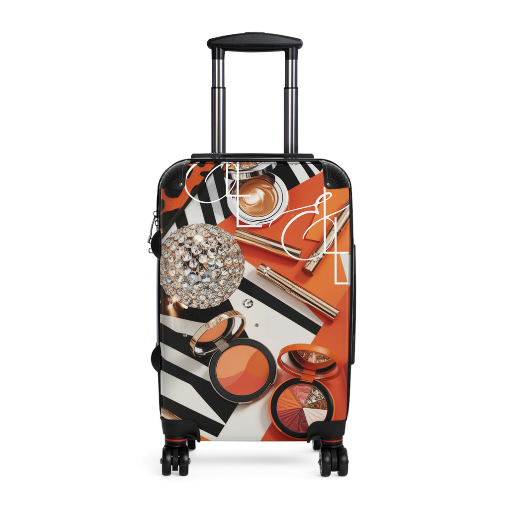 L&L ( Lipstick & Lables) Orange Drip Suitcase