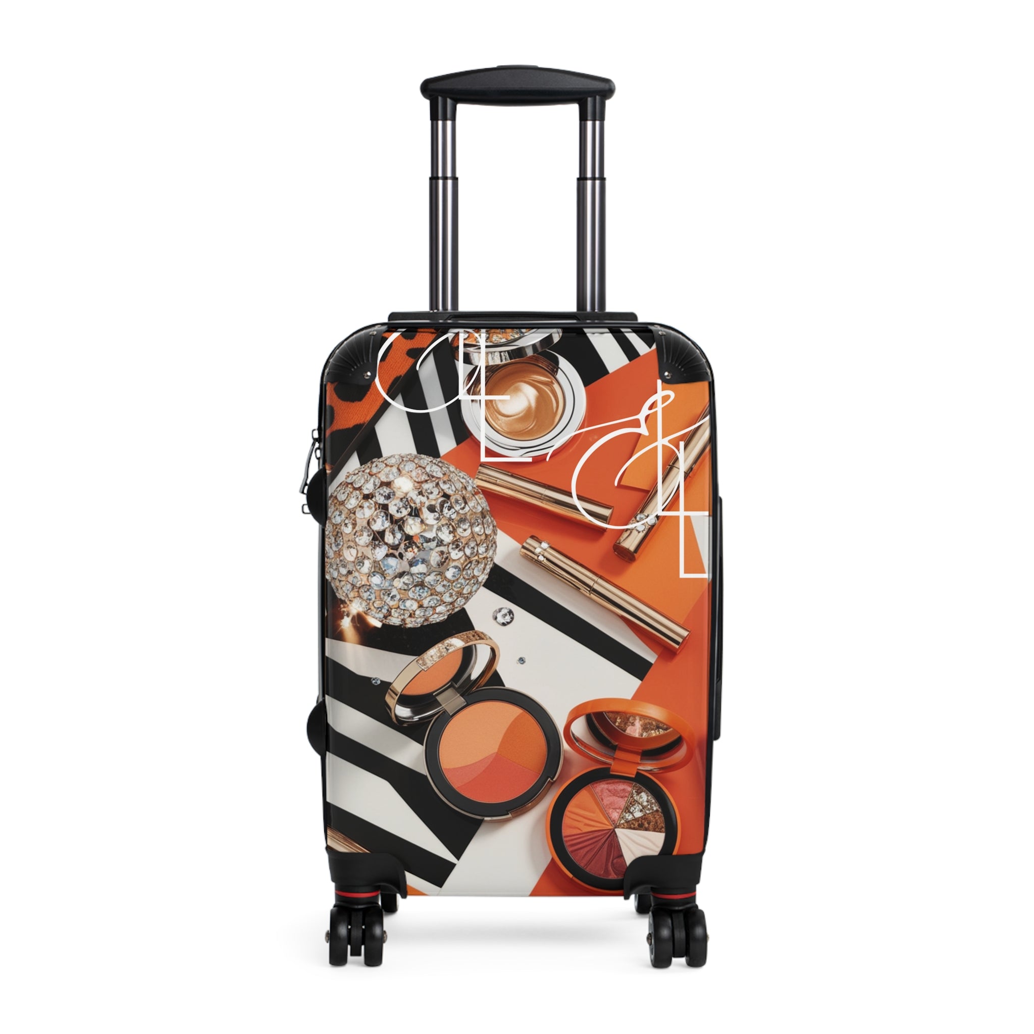 L&L ( Lipstick & Lables) Orange Drip Suitcase