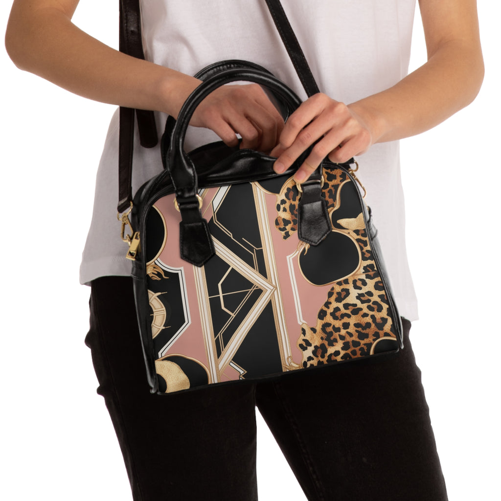 LN&Co  Signature I  Chic Leopard Print Shoulder Handbag