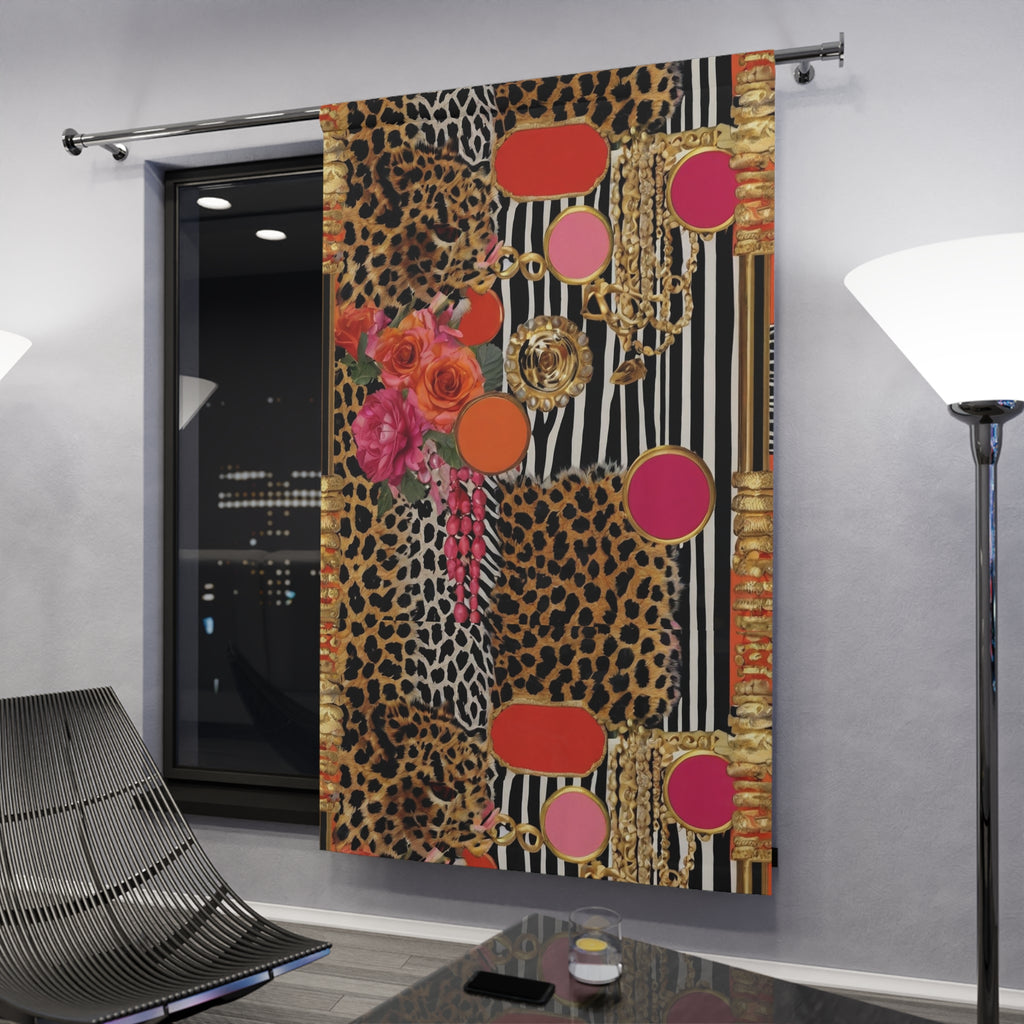 L'Kole Window Curtains- She Roars Collection  (1 Piece)