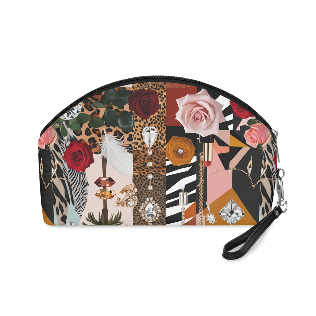L'Kole Untamed Luxe Animal Pattern Cosmetic Pouch-Makeup Bag